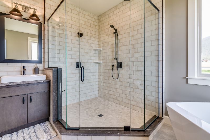 Glass Enclosed Shower