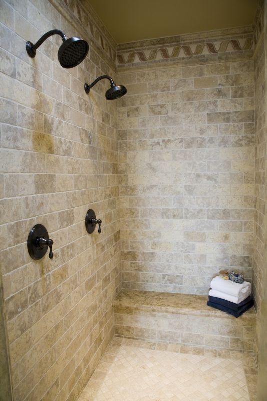 Spa-Style Shower with Multiple Shower Heads
