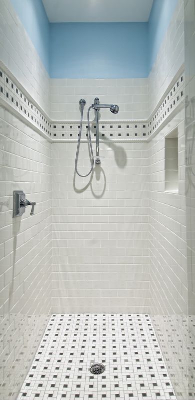 Contemporary Shower with LED Lighting